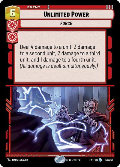 Unlimited Power (Twilight of the Republic) Near Mint Foil