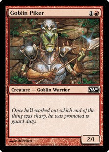 Goblin Piker (Magic 2010 Core Set) Light Play Foil