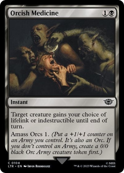 Orcish Medicine (Universes Beyond: The Lord of the Rings: Tales of Middle-earth) Medium Play Foil