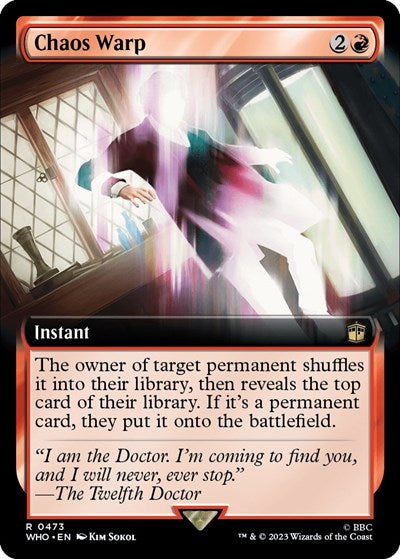 Chaos Warp (Extended Art) (Universes Beyond: Doctor Who) Medium Play Foil
