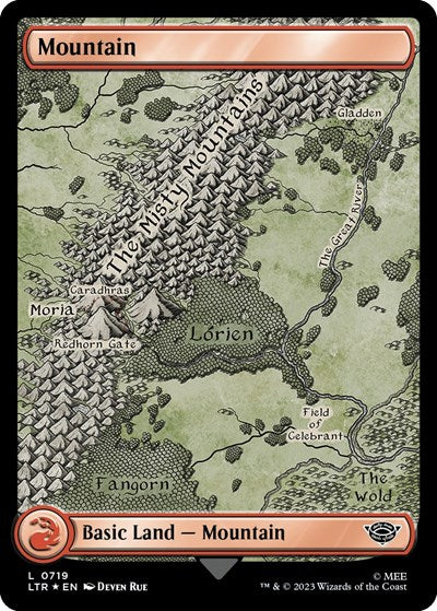 Mountain (0719) (Surge Foil) (Universes Beyond: The Lord of the Rings: Tales of Middle-earth) Near Mint Foil