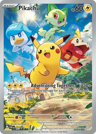 Pikachu - 027 (SV: Scarlet & Violet Promo Cards) Near Mint Holofoil