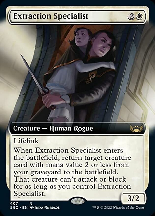 Extraction Specialist (Extended Art) (Streets of New Capenna) Light Play Foil