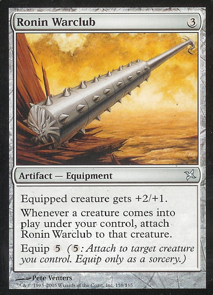 Ronin Warclub (Betrayers of Kamigawa) Medium Play Foil