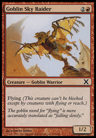Goblin Sky Raider (10th Edition) Medium Play