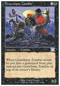 Gravebane Zombie (Classic 6th Edition) Light Play
