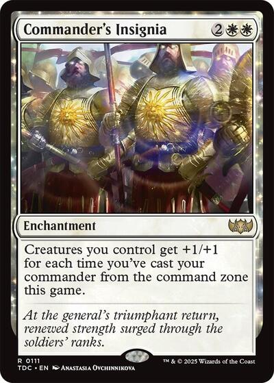 Commander's Insignia (Commander: Tarkir: Dragonstorm) Light Play