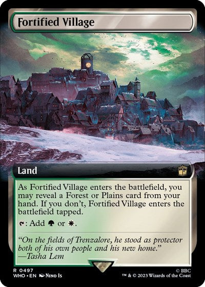Fortified Village (Extended Art) (Universes Beyond: Doctor Who) Near Mint Foil