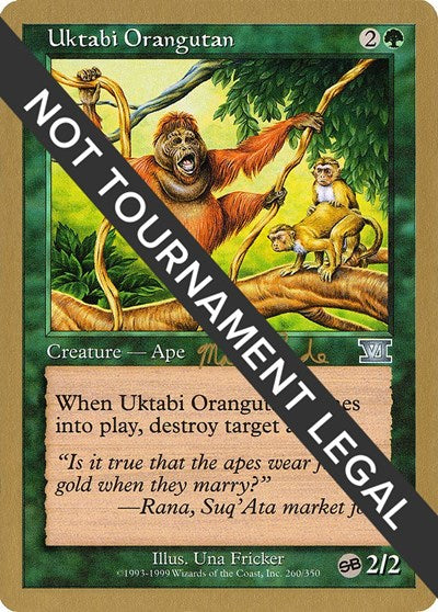 Uktabi Orangutan - 1999 Matt Linde (6ED) (SB) (World Championship Decks) Medium Play