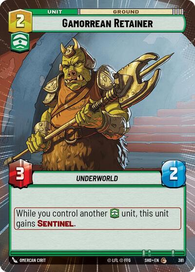 Gamorrean Retainer (Hyperspace) (Shadows of the Galaxy) Near Mint Foil