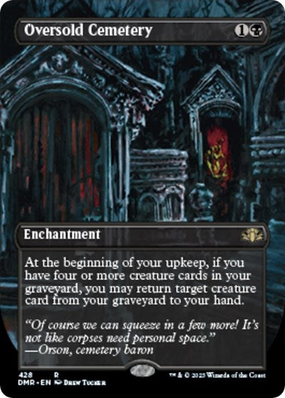 Oversold Cemetery (Borderless) (Dominaria Remastered) Light Play