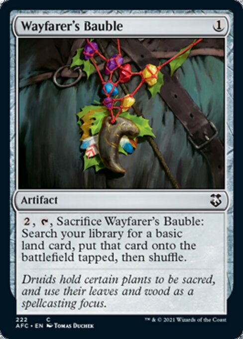 Wayfarer's Bauble (Commander 2021 Forgotten Realms) Light Play
