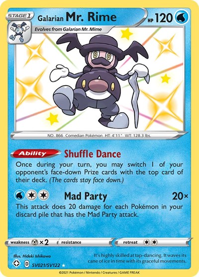 Galarian Mr. Rime (Shining Fates: Shiny Vault) Near Mint Holofoil