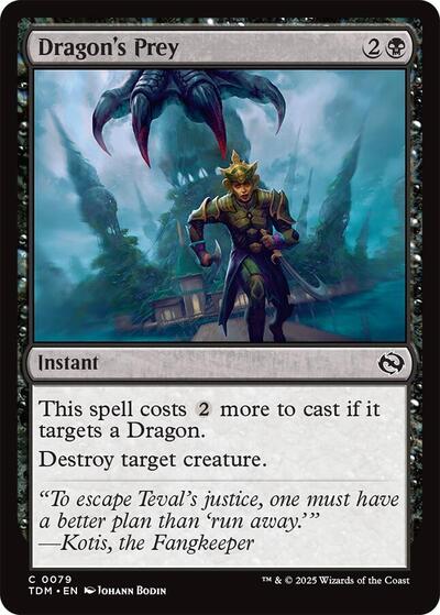 Dragon's Prey (Tarkir: Dragonstorm) Light Play