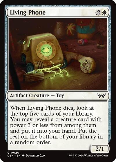 Living Phone (Duskmourn: House of Horror) Light Play Foil