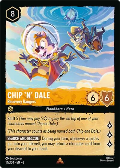 Chip 'n' Dale - Recovery Rangers (Azurite Sea) Near Mint Cold Foil