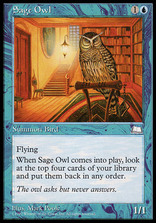 Sage Owl (Weatherlight) Medium Play