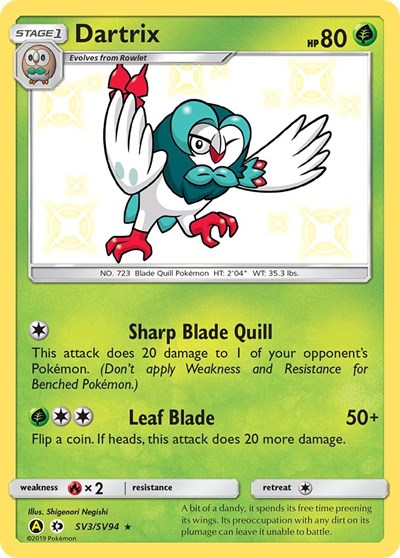 Dartrix (Hidden Fates: Shiny Vault) Near Mint Holofoil