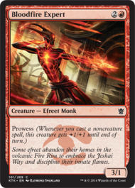 Bloodfire Expert (Khans of Tarkir) Light Play Foil
