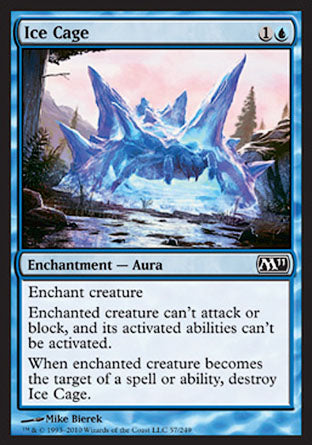 Ice Cage (Magic 2011 Core Set) Medium Play Foil
