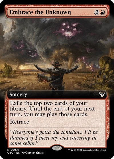 Embrace the Unknown (Extended Art) (Commander: Outlaws of Thunder Junction) Near Mint
