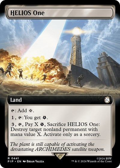 HELIOS One (Extended Art) (Universes Beyond: Fallout) Near Mint