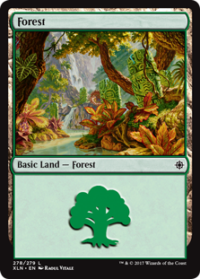 Forest (278) (Ixalan) Light Play