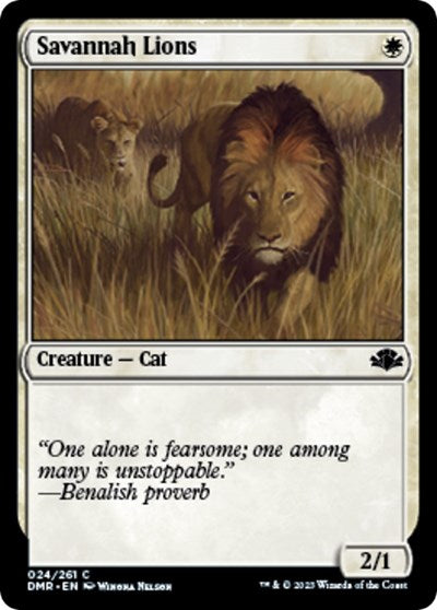 Savannah Lions (Dominaria Remastered) Near Mint Foil