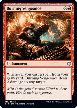 Burning Vengeance (Commander 2019) Medium Play