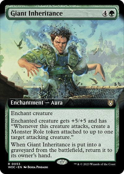 Giant Inheritance (Extended Art) (Commander: Wilds of Eldraine) Near Mint