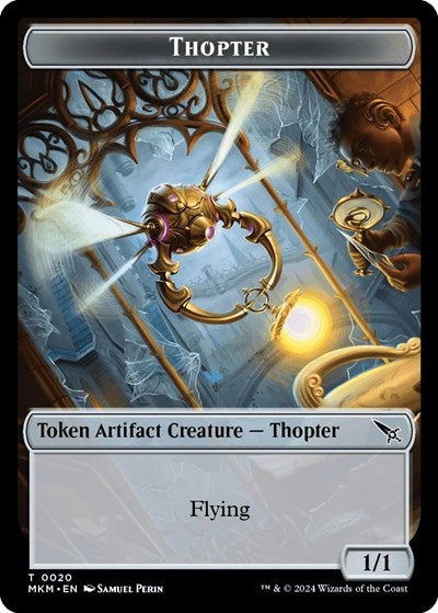 Thopter (0020) / Ooze Double-Sided Token (Murders at Karlov Manor) Near Mint Foil