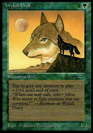 Wyluli Wolf (dark circle) (Arabian Nights) Damaged / Poor