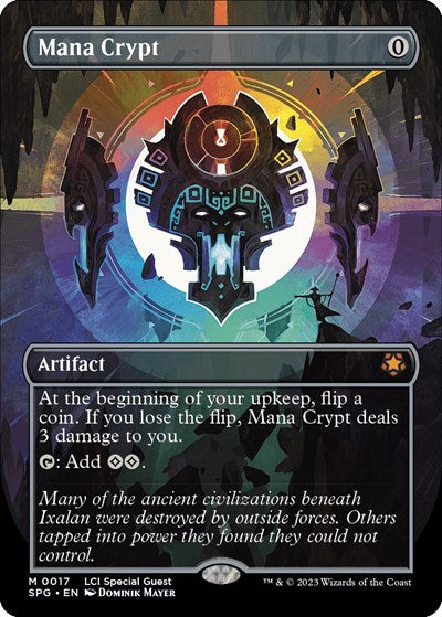 Mana Crypt (Borderless) (Special Guests) Light Play Foil