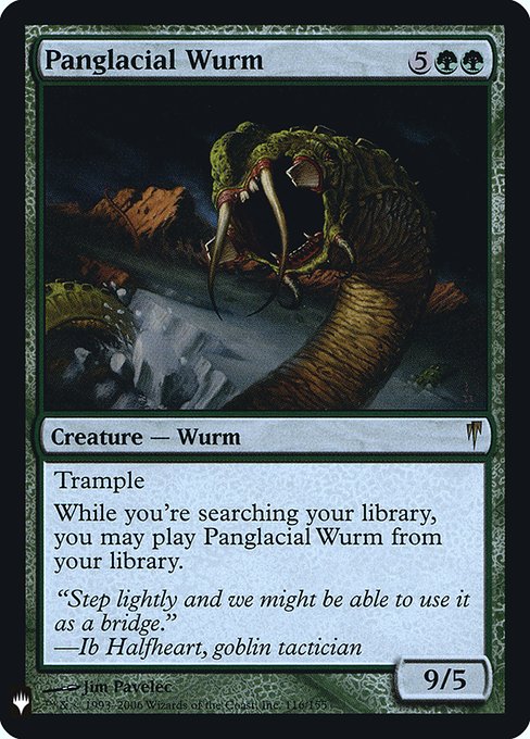 Panglacial Wurm (Mystery Booster Retail Edition Foils) Near Mint Foil
