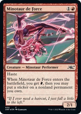 Minotaur de Force (Galaxy Foil) (Unfinity) Light Play Foil
