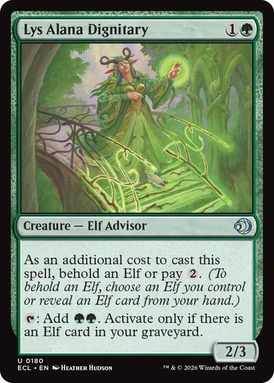 Lys Alana Dignitary (Lorwyn Eclipsed) Light Play Foil