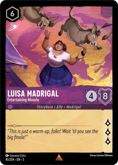 Luisa Madrigal - Entertaining Muscle (Shimmering Skies) Near Mint Cold Foil