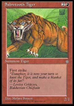 Sabretooth Tiger (Ice Age) Medium Play