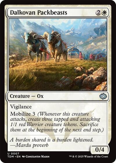Dalkovan Packbeasts|1|0|0.00