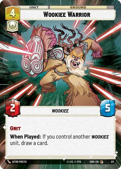 Wookiee Warrior (Hyperspace) (Shadows of the Galaxy) Near Mint Foil