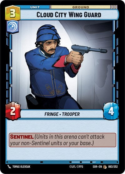 Cloud City Wing Guard (Spark of Rebellion) Near Mint Foil