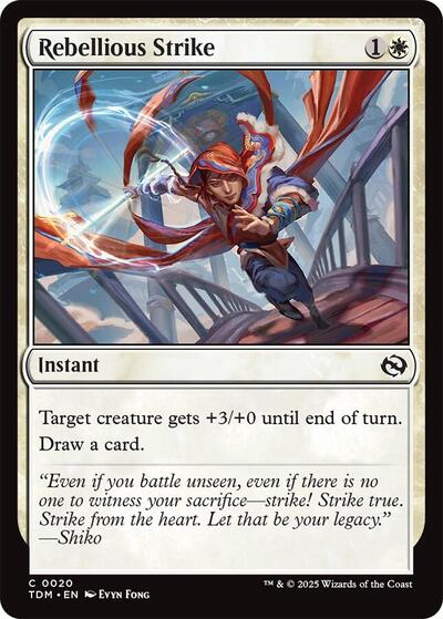 Rebellious Strike (Tarkir: Dragonstorm) Light Play