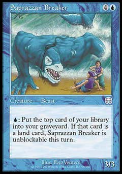 Saprazzan Breaker (Mercadian Masques) Medium Play