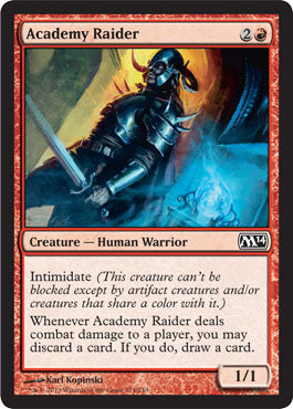 Academy Raider (Magic 2014 Core Set) Medium Play Foil