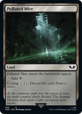 Polluted Mire (Surge Foil) (Universes Beyond: Warhammer 40K) Near Mint Foil