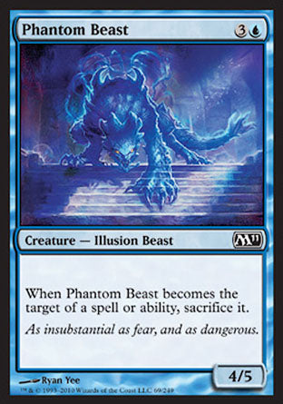 Phantom Beast (Magic 2011 Core Set) Light Play