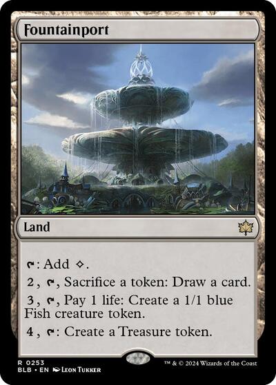 Fountainport (Bloomburrow) Medium Play Foil