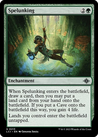 Spelunking (The Lost Caverns of Ixalan) Near Mint
