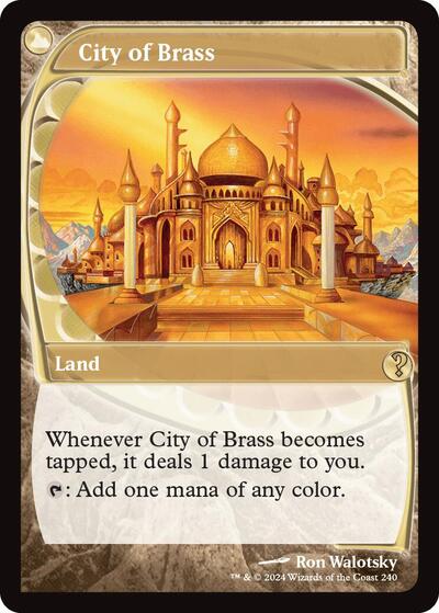 City of Brass (Future Sight) (Mystery Booster 2) Light Play Foil