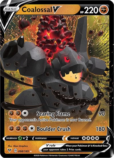 Coalossal V (SWSH04: Vivid Voltage) Near Mint Holofoil